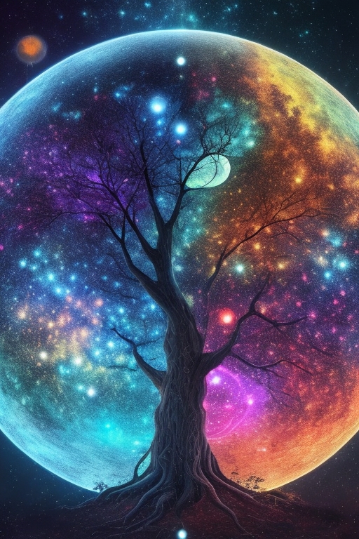 Colorful art with Ai
