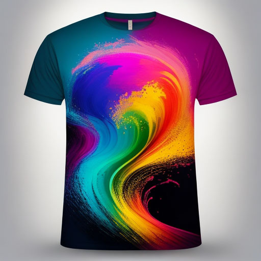 create for me a t - shirt design,colorful, vibrant colors, albertoseveso style inside t - shirt,
