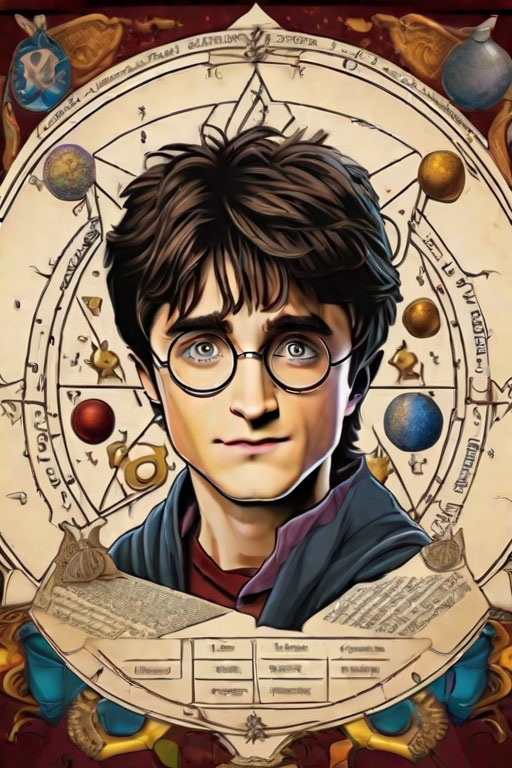 Cards and Stickers Astrology of Harry Potter