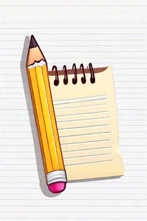 Cards and Stickers [sticker design, lined paper forwriting, cute, vector, white background]
