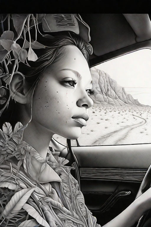 Horror Coloring [Chilling] in [Desolate Road]