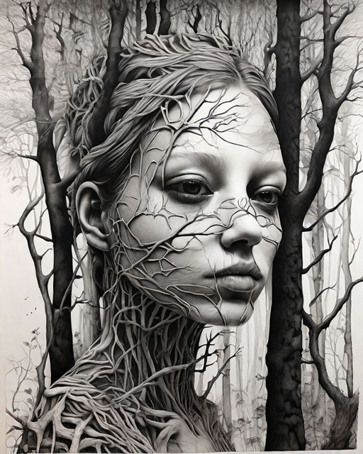 [Creepy] in [a creepy forest]