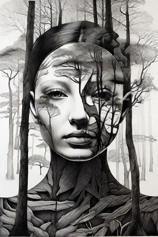 Horror Coloring [Eerie] in [Woods]