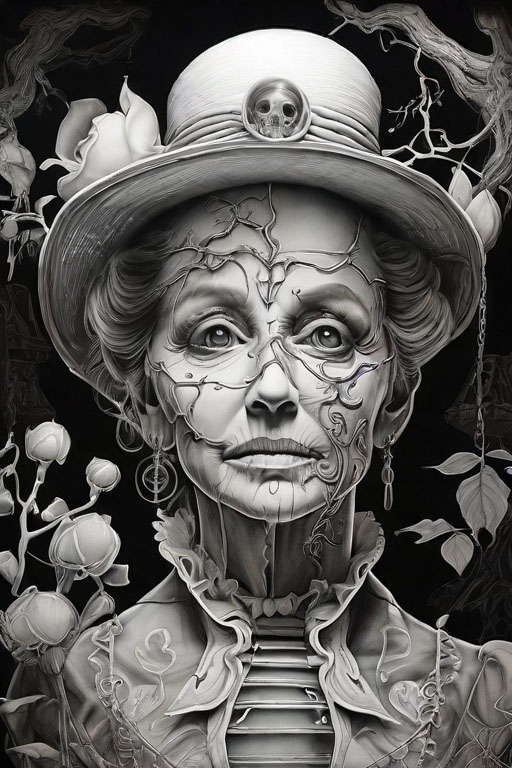 Horror Coloring 
 [Frightening] in [Haunted Mansion]
