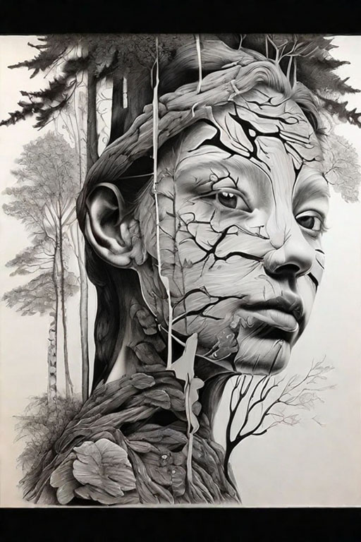 Horror Coloring [Frightening] in [Woods]