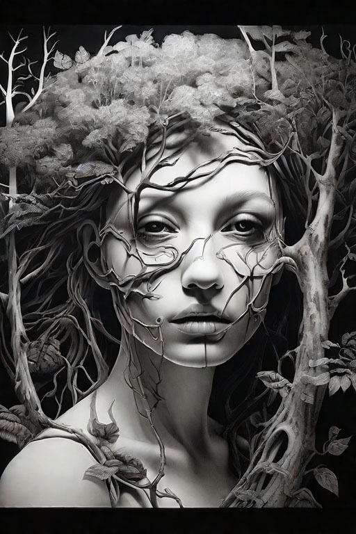 [Ghastly] in [a creepy forest]