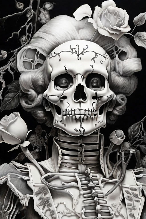 Horror Coloring [Macabre] in [Haunted Mansion]