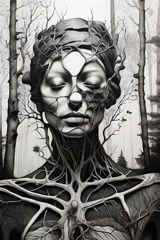 Horror Coloring [Macabre] in [Woods]