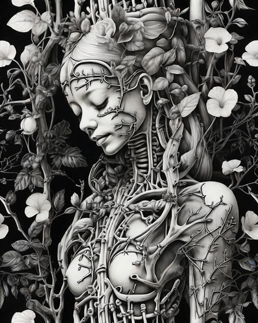 Horror Coloring [Spine-tingling] in [Cemetery]