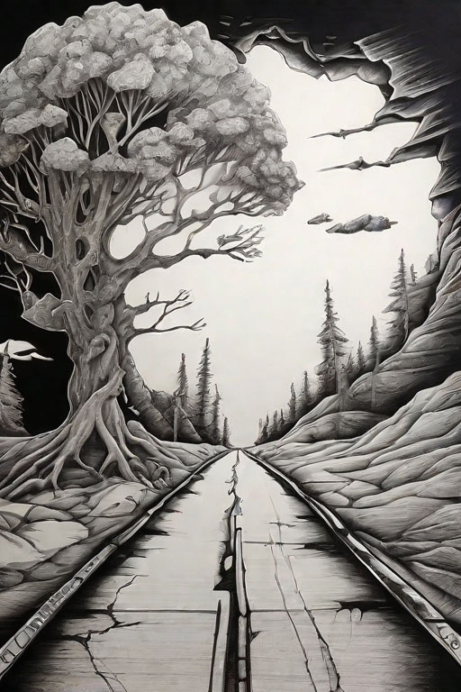 Horror Coloring [Terror] in [Desolate Road]