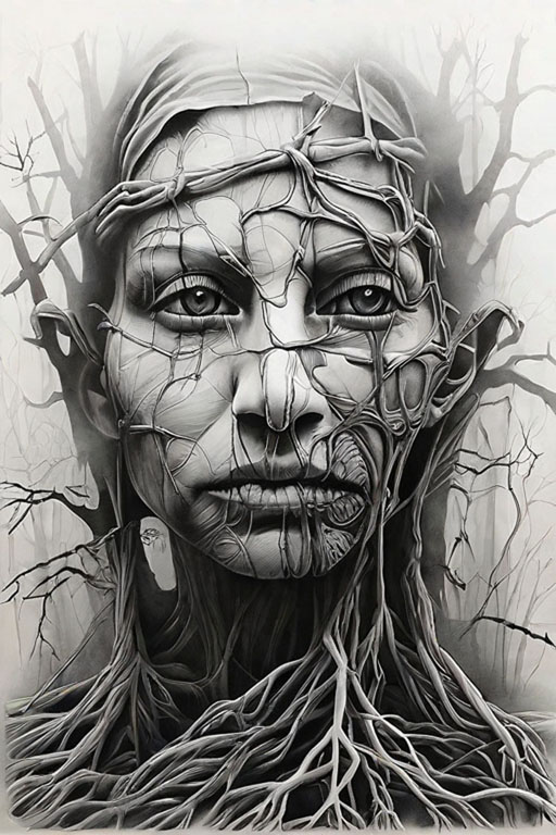 Horror Coloring [Terror] in [Foggy Swamp]