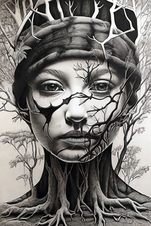 Horror Coloring [Terror] in [Woods]