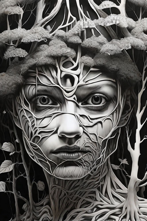 [Terror] in [a creepy forest]