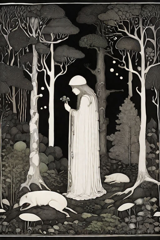 forest scene by john bauer