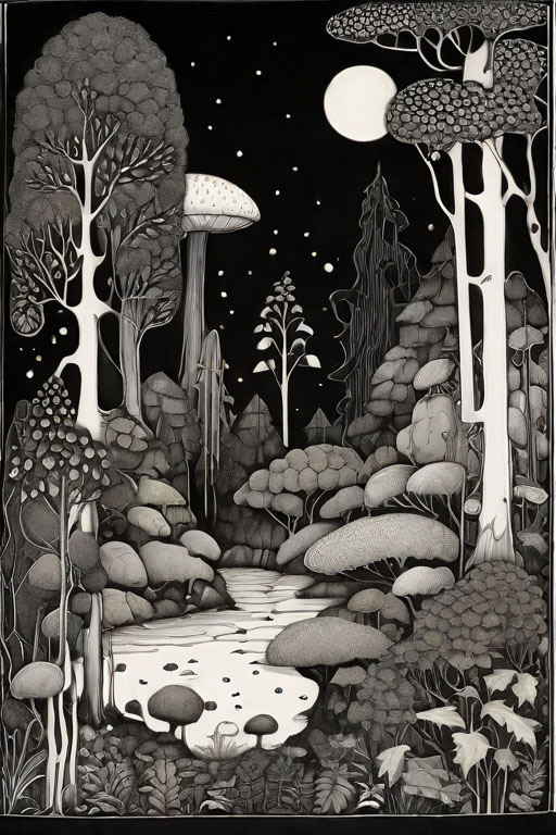 forest scene by john bauer