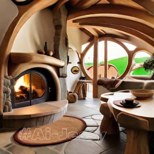 A traditional hobbit house design with a modern twist.