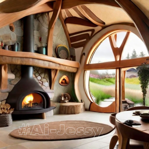 A traditional hobbit house design with a modern twist.