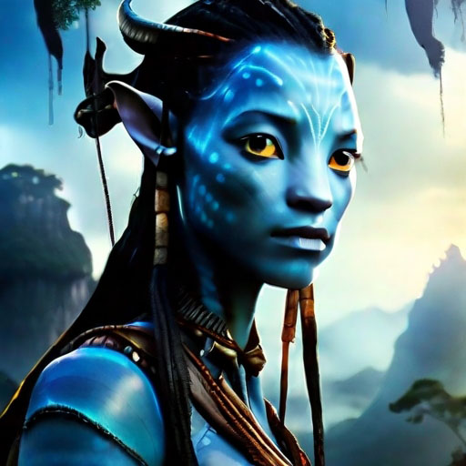 movie poster for the avatar,style of disney