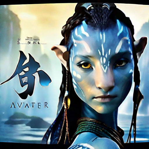 movie poster for the avatar,style of disney