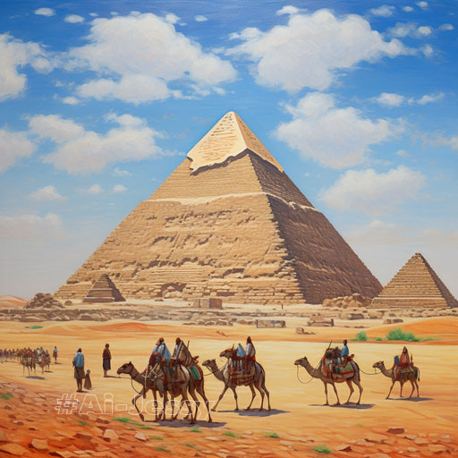 The Great Pyramids of Giza, 2560 BC