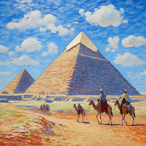 The Great Pyramids of Giza, 2560 BC 
