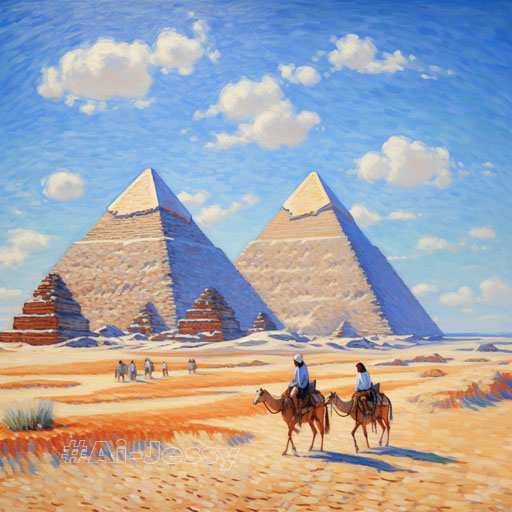 The Great Pyramids of Giza, 2560 BC 