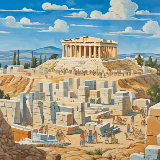 The Parthenon in Athens, 447 BC