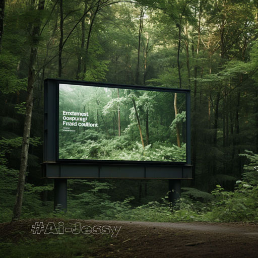 advertisement of a forest