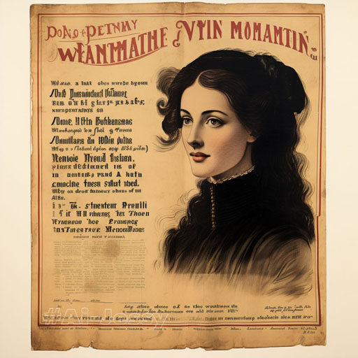advertisement of a woman