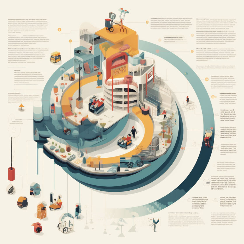 an infography for a project based in human accesibility