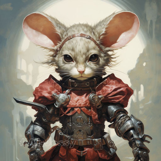 anthropomorphic mouse warrior girl by Hajime Isayama