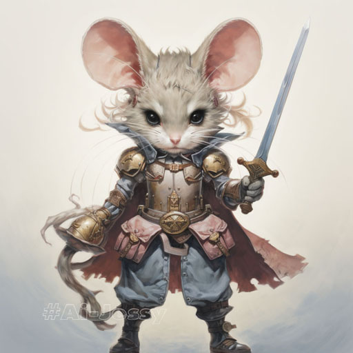 anthropomorphic mouse warrior girl by Hajime Isayama
