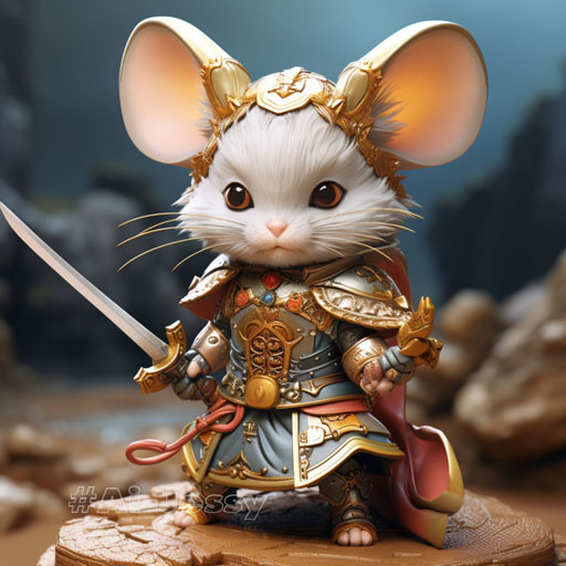 anthropomorphic mouse warrior girl by Tite Kubo