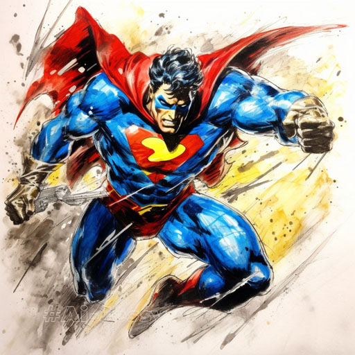 comic book superhero by Neal Adams