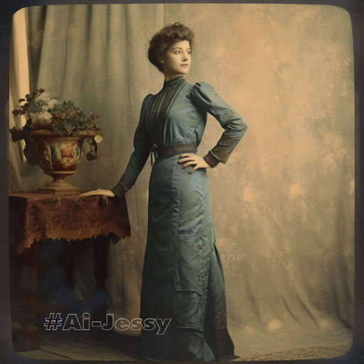full body color photograph of a woman, < 1000s >