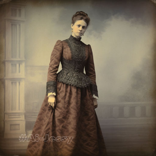 full body color photograph of a woman, 