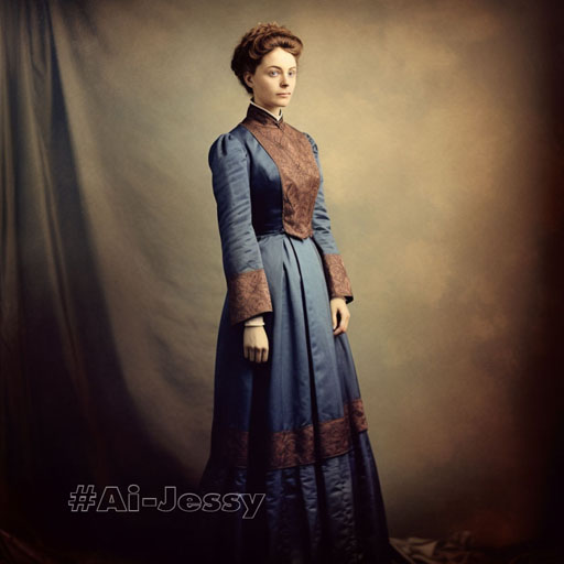 full body color photograph of a woman, 