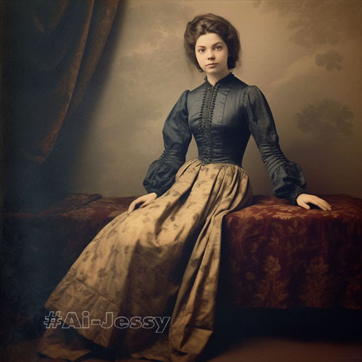 full body color photograph of a woman, 
