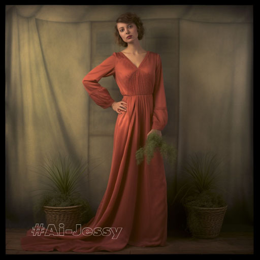 full body color photograph of a woman, < 2020s > 