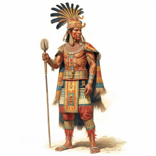 full body portrait of a man, <Mayan Empire> 