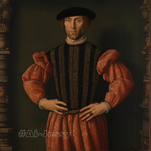 full body portrait of a man, < 1400s > 