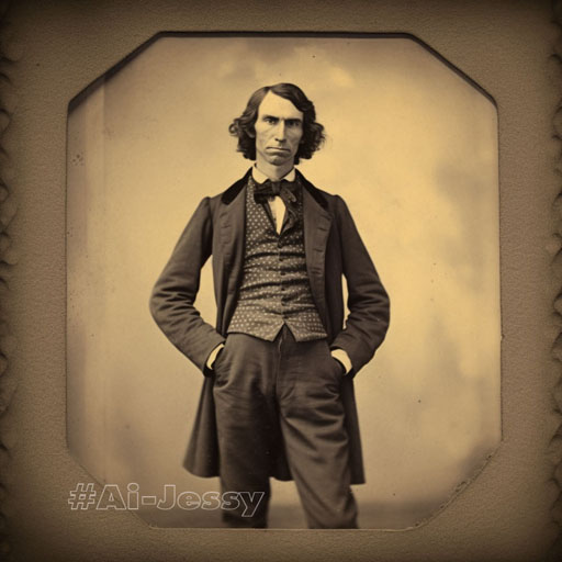 full body portrait of a man, < 1800s >