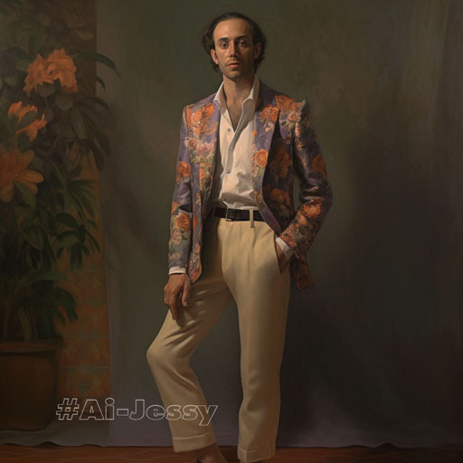full body portrait of a man, < 2020s >