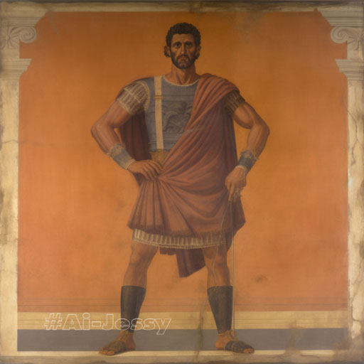 full body portrait of a man, <Ancient Greece> 
