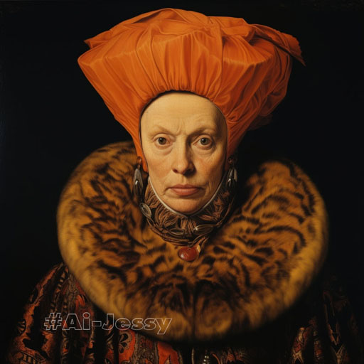 portrait of woman by Giuseppe Arcimboldo