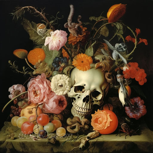 still life by Giuseppe Arcimboldo