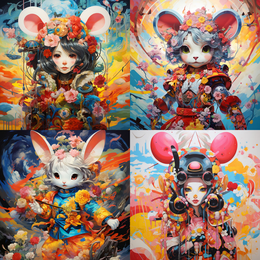 anthropomorphic mouse warrior girl by Tomokazu Matsuyama