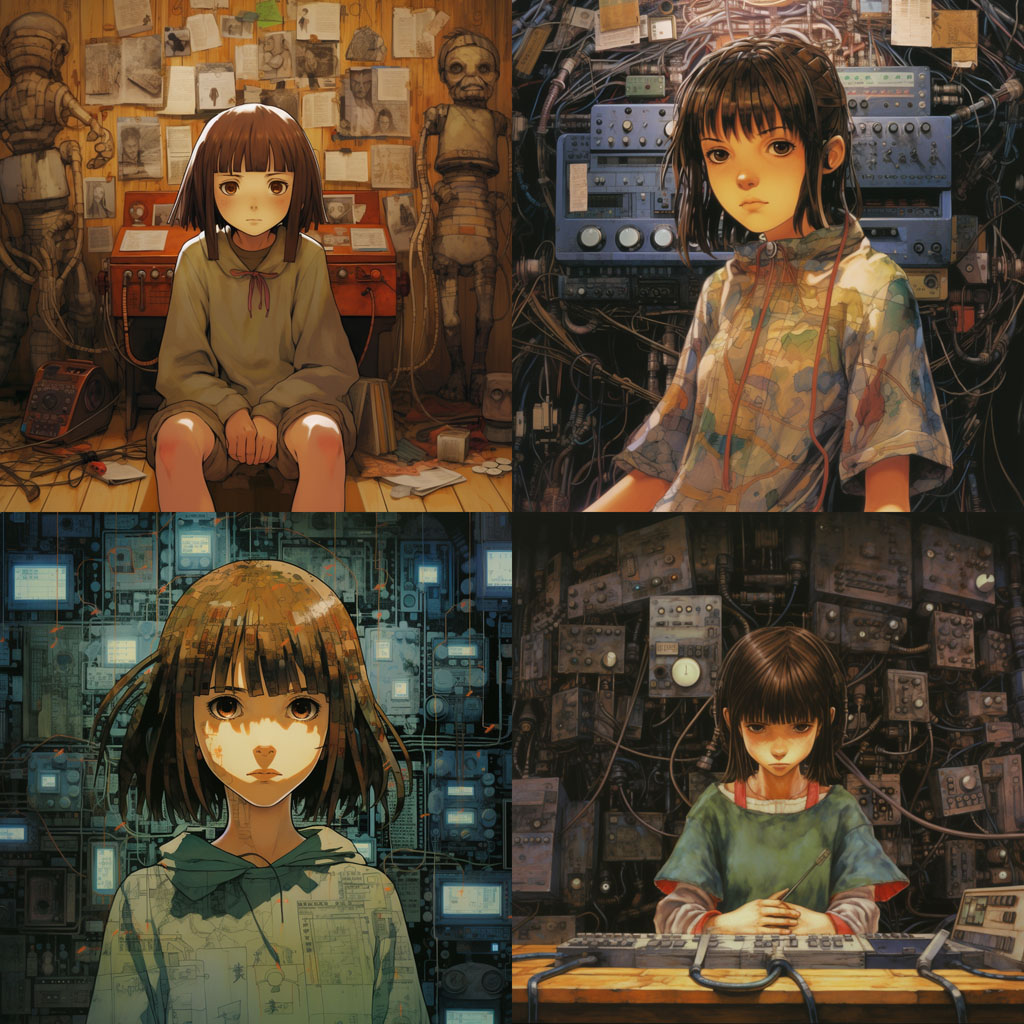 "Serial Experiments Lain" - Created by Yasuyuki Ueda (story) and Yoshitoshi