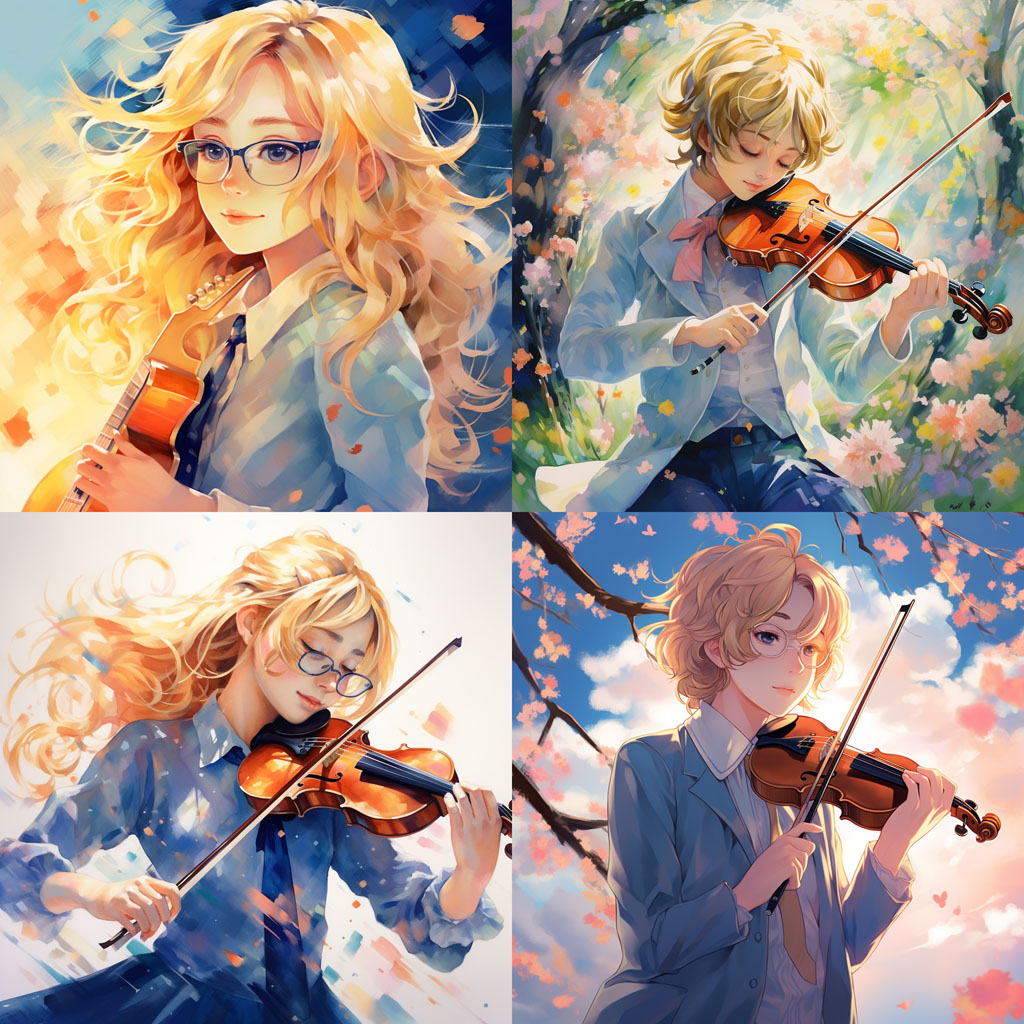 "Your Lie in April" - Created by Naoshi Arakawa.